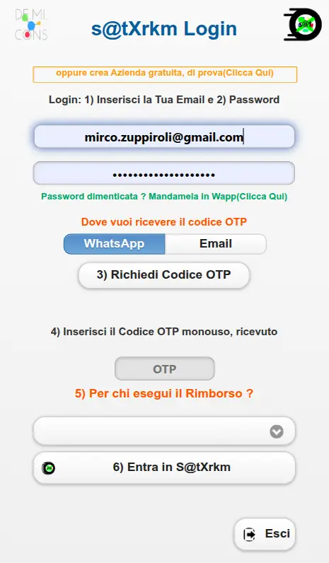 s@tXrkm Mobile sign-in screen